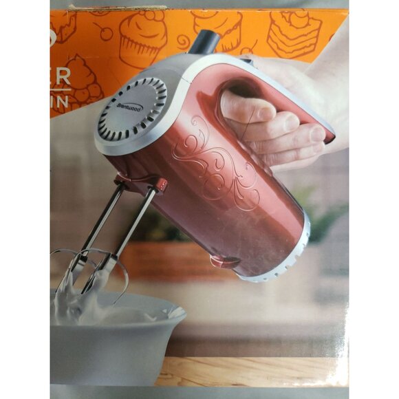 Brentwood Red 5-Speed Hand Mixer (New in Box) - Picture 2 of 4